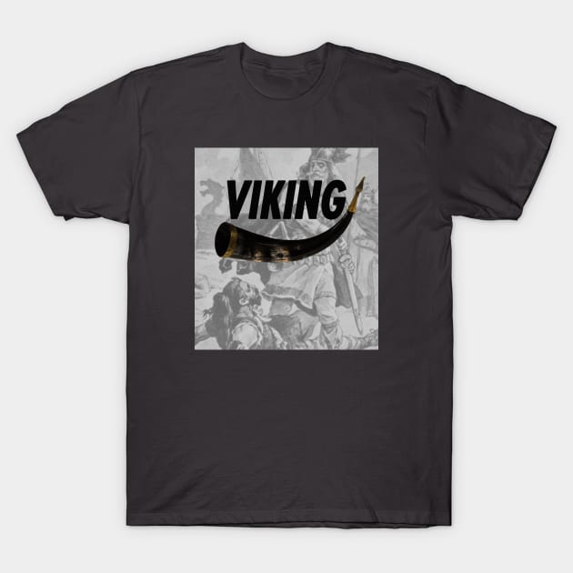 Viking Horn T-Shirt by Jarecrow 